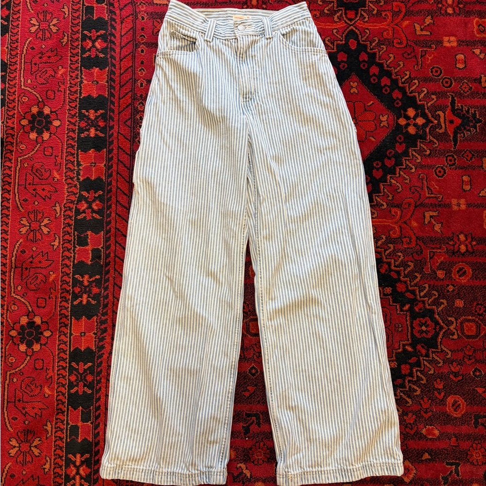 Levi's Striped Carpenter Jeans